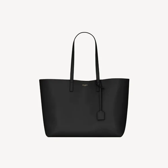 Saint Laurent Black Leather Tote Bag - Picture 1 of 5